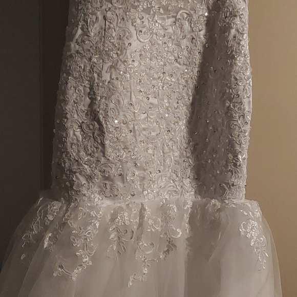 Bedazzled Mermaid Wedding Dress - Picture 2 of 8